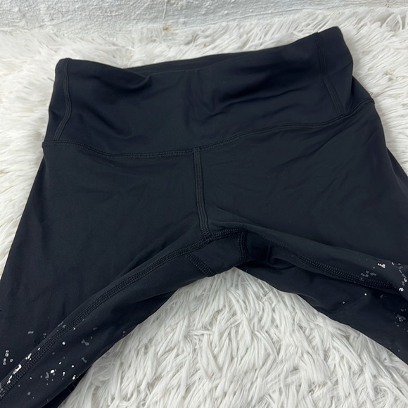 Lululemon Speed Wunder Mid Rise Crop 23" *Speckle Shine Black Deep Coal Silver - Picture 4 of 9